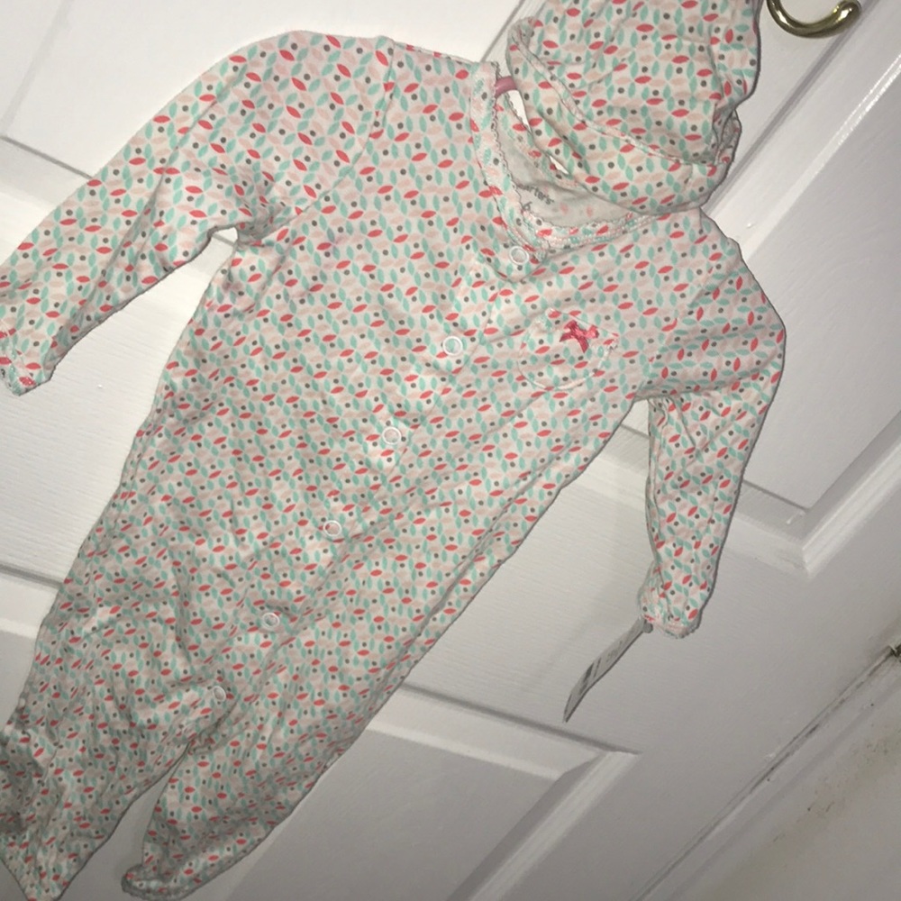 Hat and long sleeve pajama set
